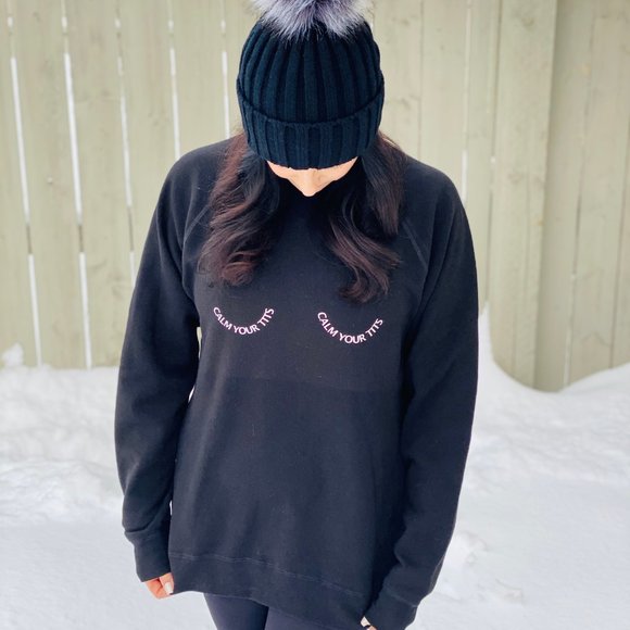 NWT Calm your tits sweater - Picture 2 of 2
